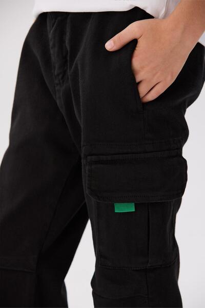 Bikkembergs Μαύρο παντελόνι BG Store για αγόρια