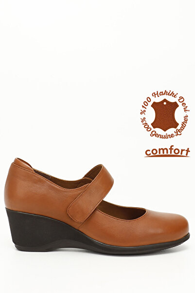 GÖNDERİ(R) Pantofi de damă din piele naturală cu talpă cu umplutură antică