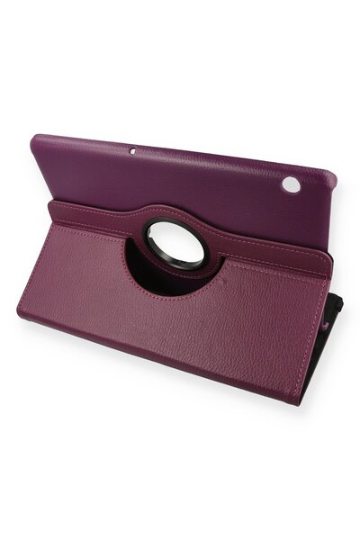 NewFace حافظة هواوي ميدياباد T5 10 360 حافظة جلدية للكمبيوتر اللوحي - برقوقي Wlzor