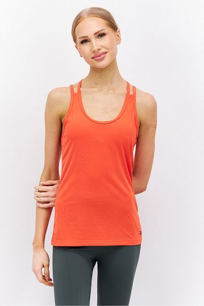 Reebok Women Sportwear Fit Sleeveless Training Top, Red