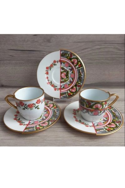 NH Art Collection ROSA 12 PCS TÜRK KAHVE SETİ
