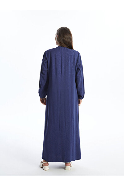 LC Waikiki LCW Grace Navy kerékpáros nyakú, A-vonalú női ruha