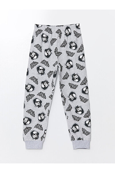 LC Waikiki LCW Langarm-Pyjama-Set für Jungen mit Star Wars-Aufdruck und Rundhalsausschnitt