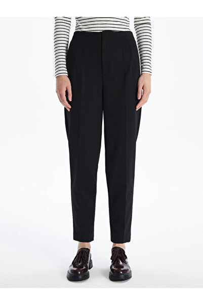 LC Waikiki Black Standard Fit Women's Trousers