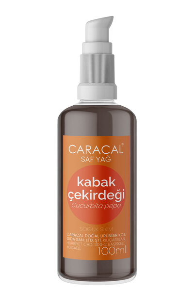 caracal 100ml Pure Cold-Pressed Pumpkin Seed Oil Cucurbita Pepo Natural and Additive-Free