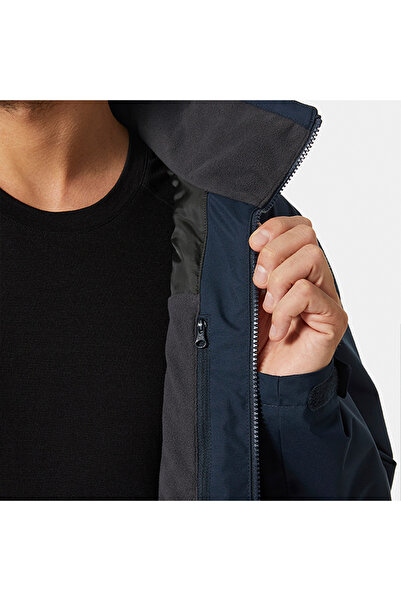 Helly Hansen Crew Midlayer 2 Erkek Lacivert Kapüşonlu Mont