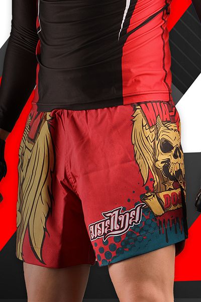 DO-SMAI Muay Thai Training Shorts - Digital Printed, Strong Kick Boxing, Sports Shorts Mts212