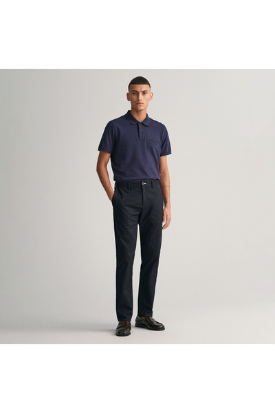 Gant Erkek Siyah Slim Fit Chino Pantolon