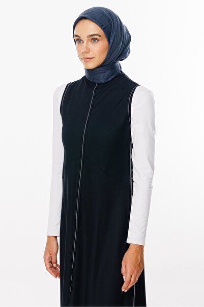 Mooncorn Μεταξένιο ζακάρ κασκόλ με σχέδιο Anthracite Viora