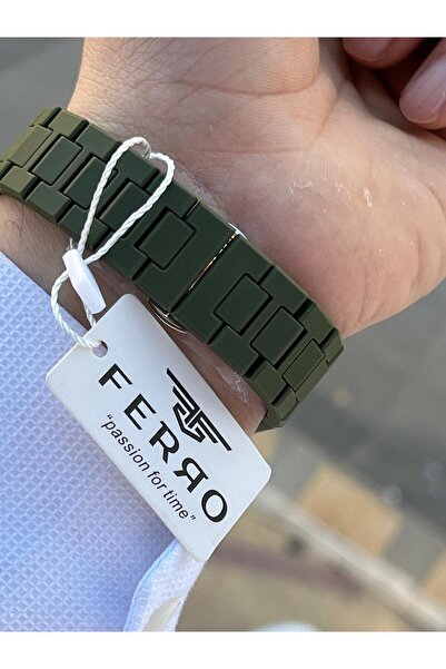 FERRO Polycarbonate Case & Cord 50 Mt Water Resistant Men's Wristwatch Ef1140-19F