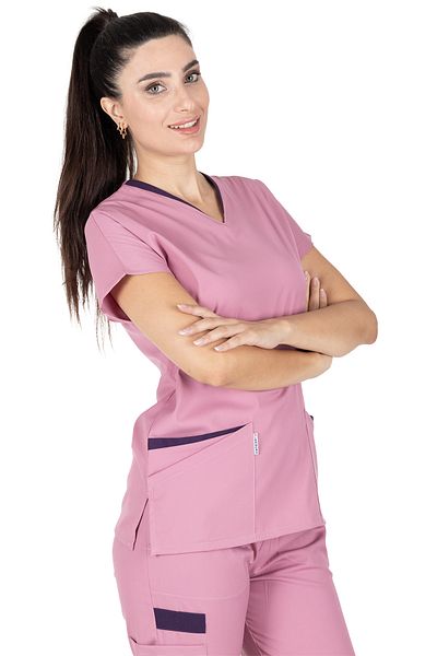 Alsancak Üniforma Twin Flex Powder Lycra Thin Fabric Doctor Jersey and Nurse Jersey Set