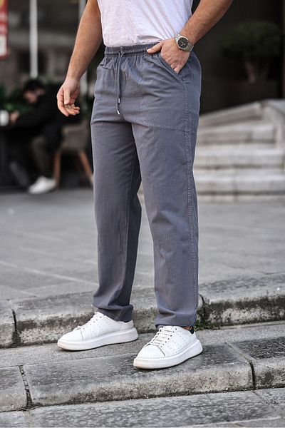 COMBINE Men's Comfortable Jogger Pants with Linen Blend