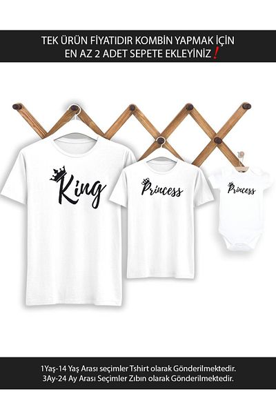 Tshirthane Regele Prințesă Tată Fată (PRETUL UNUI ARTICOL NUMĂRĂ CE MAI MULT DE 2 BUCĂȚI ÎN COȘUL PENTRU A FACE COMBINAȚIA)
