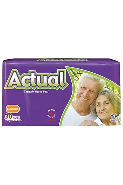 ACTUAL Pack of 2 Small Size Small Size Adult Patient Diapers 30x2 (60 Pieces)