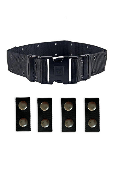 a+ aksoy tactical Siyah Örgü Palaska ve 4 Adet Palaska Köprüsü