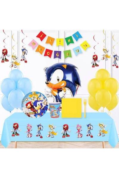 Parti Dükkanım Sonic Parti Seti (16 Kişilik)