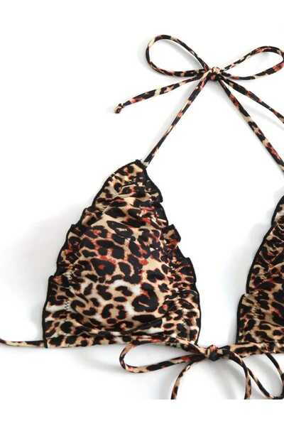 BF Bikini Fashion Σετ μπικίνι με βιολετί λεοπάρ