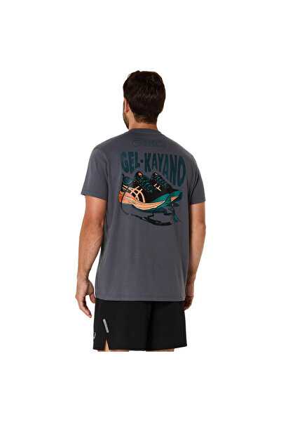 Asics Road Graphıc Ss Tee Erkek Gri Kısa Kollu Tshirt 2031f026-020