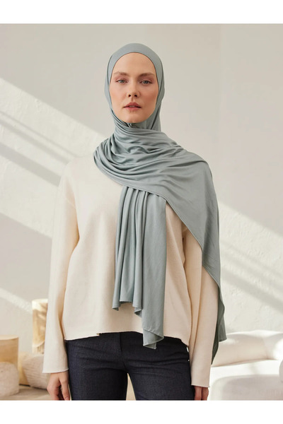Femple Modest Σάλι Ζέρσεϊ Premium Mint Colored - Hijab 180x70 cm
