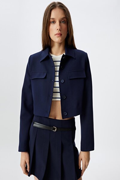 Koton Námořnická modrá dámská bunda 5Wak50036Uw