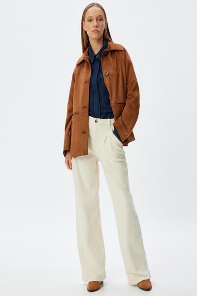 Koton Ecru Young Pants 5Wal40058Ik