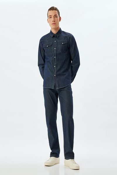 Koton Ανδρικά ενήλικες Dark Indigo Jeans - 5WAM40117ID