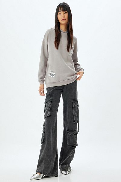 Koton Young Gray Sweatshirt - 5Wal10189Ik Model