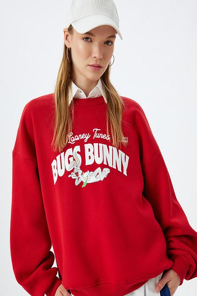 Koton Red Youth Sweatshirt 5Wal10608Ik