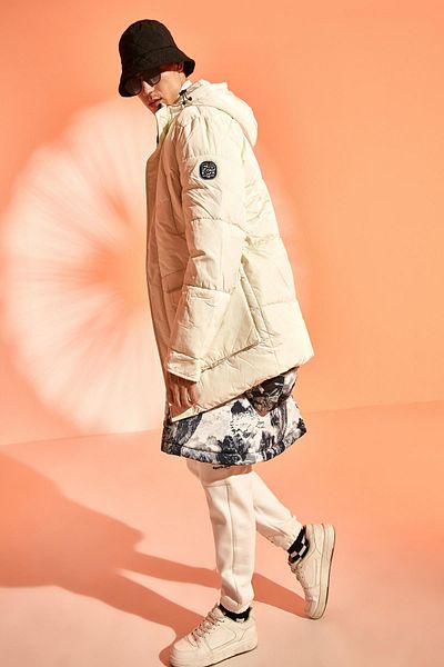 Koton Oversize Puffer Jacket with Hooded Pocket Detail