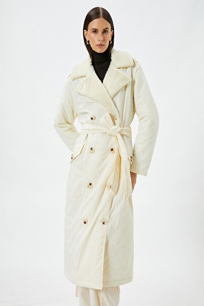 Koton Ecru Damenmantel 4WAK00006EW