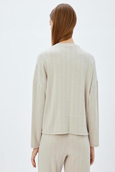 Koton Gray Women's Pajama Top - 5Wlk40083Mk