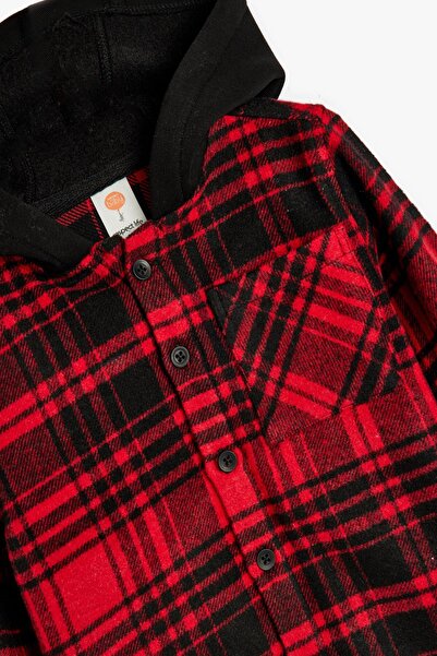 Koton Kırmızı Ekose Erkek Bebek Gömlek 5WMB60007TW