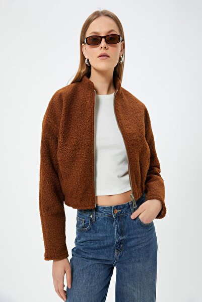 Koton Καφέ Γυναικείο Μπουφάν 5WAK20004EW