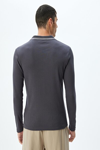 Koton Antrasit Erkek Yetişkin T-Shirt 5WAM10197HK