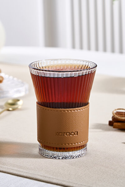 Karaca Leather Cool Touch Latte Bardağı 210 Ml Kahverengi