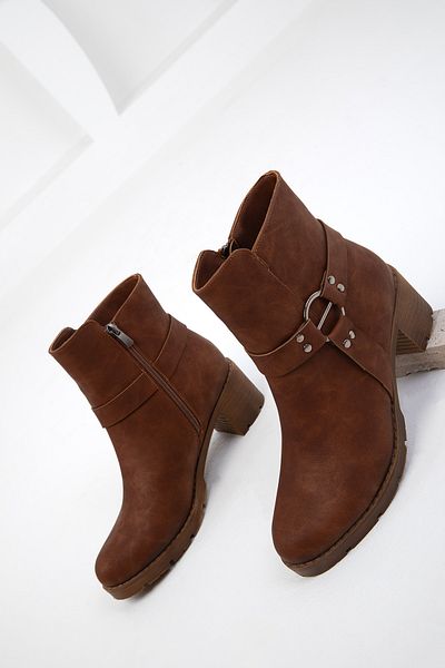 SOHO Tan Women's Boots - 19746 Model Bootie