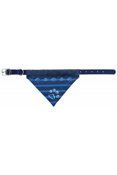 Trixie 10mm Blue Dog Bandana Collar - Xs 19-24cm