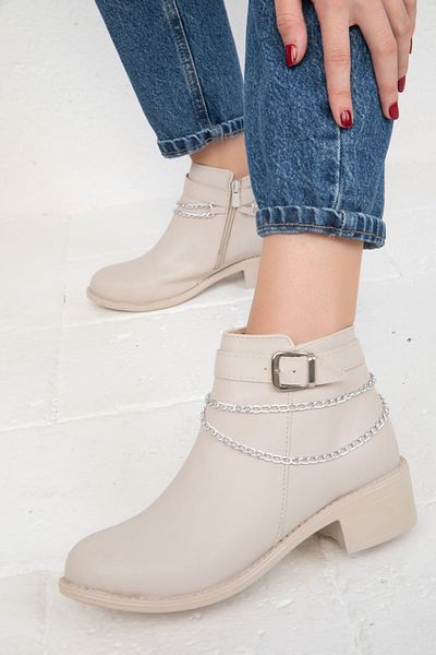 SOHO Beige Women's Boots & Booties 15384