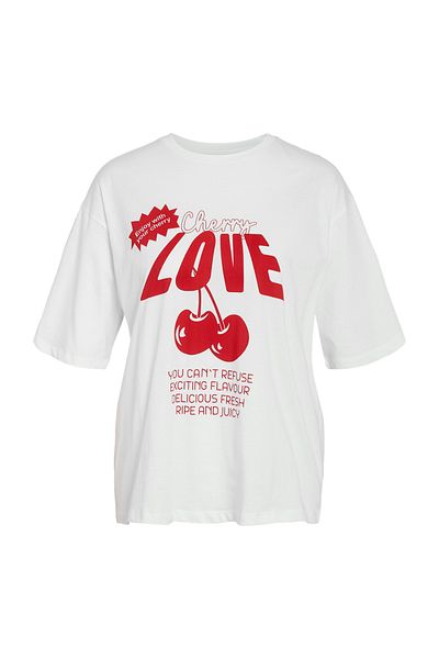 Noisy May T-SHIRTS NMMILLIE CHERRY S/S - JRS FWD