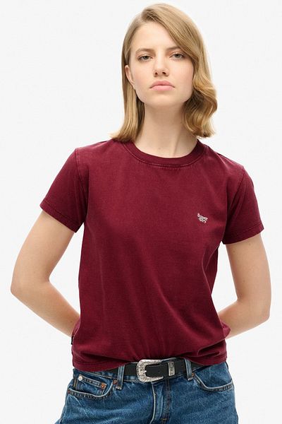 SUPERDRY Essential Logo Fitted Tee – Induktionsmethode