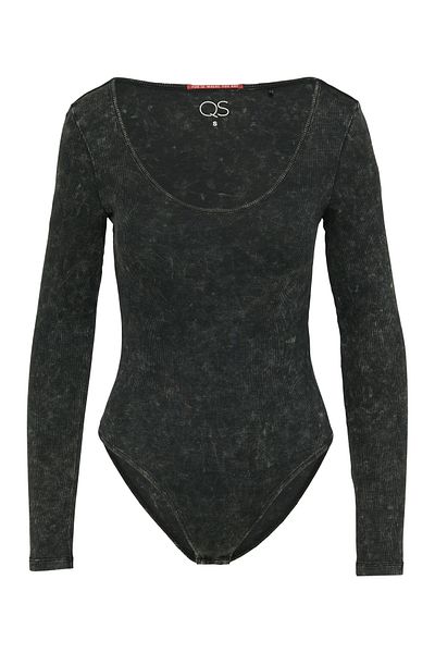 QS by s.Oliver Women's Casual Body - Rundhalsausschnitt, weiches Material