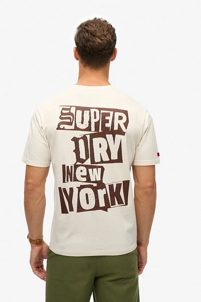 SUPERDRY Футболка з графічним візерунком LOFI крою в стилі панк