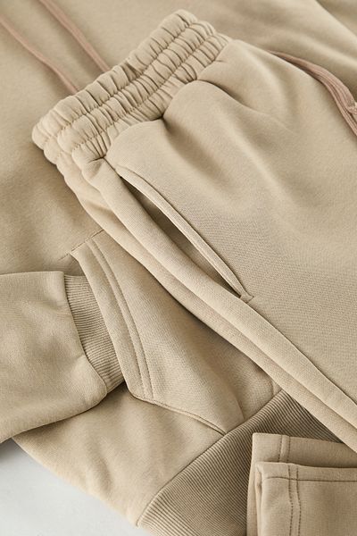 Edit by Trendyol Mink Oversize/Wide Cut Fleece/Warm Sweatpants Set