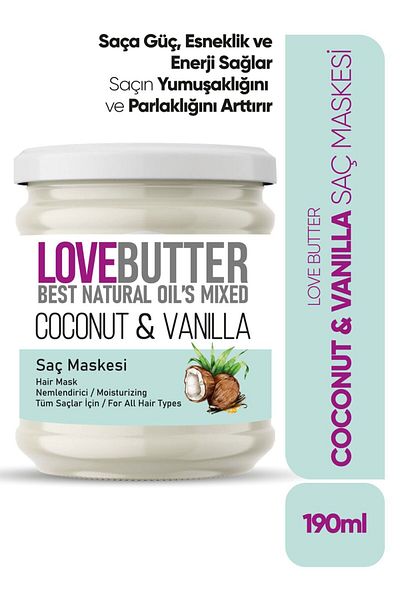 LOVE BUTTER Coconut & Vanilla Moisturizing Hair Mask