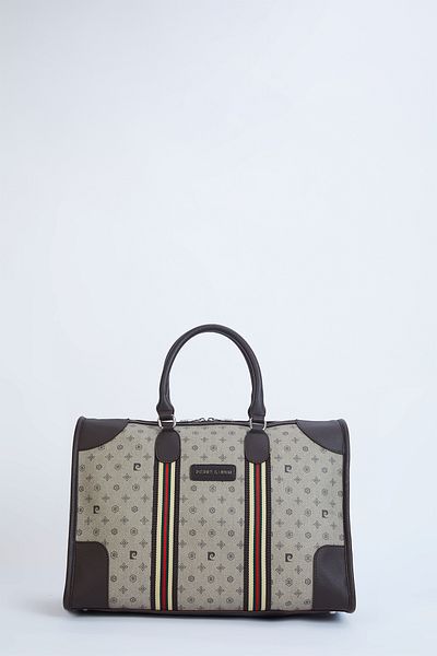 Pierre Cardin حقيبة كتف نسائية من Mink Monogram - حقيبة سفر 04PO2275