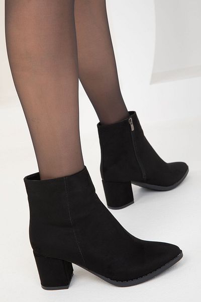SOHO Women's Black Suede Boots & Bootie 16560