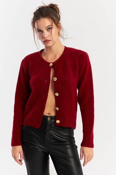 Cool & Sexy Claret Red női kardigán - YV285 modell