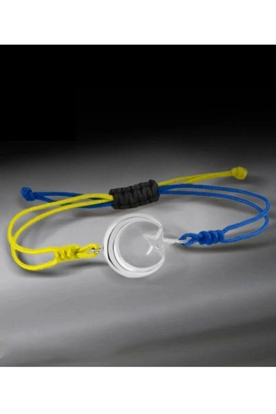 SSCglow Moon Star Fan Yellow Navy Blue Bracelet