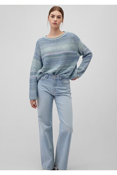 Mavi Blue Crew Neck Loose Fit Sweater - 1710485 -70731