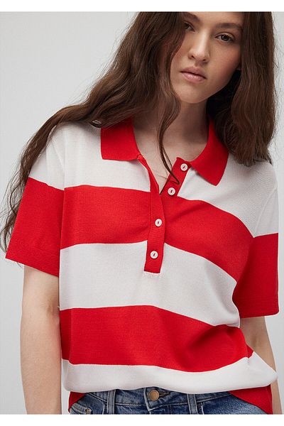 Mavi Knitwear Polo 1710460 -87966 - Red Striped